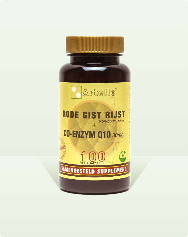 Rode Gist Rijst + Co-enzym Q10 / 30mg / 100 Caps